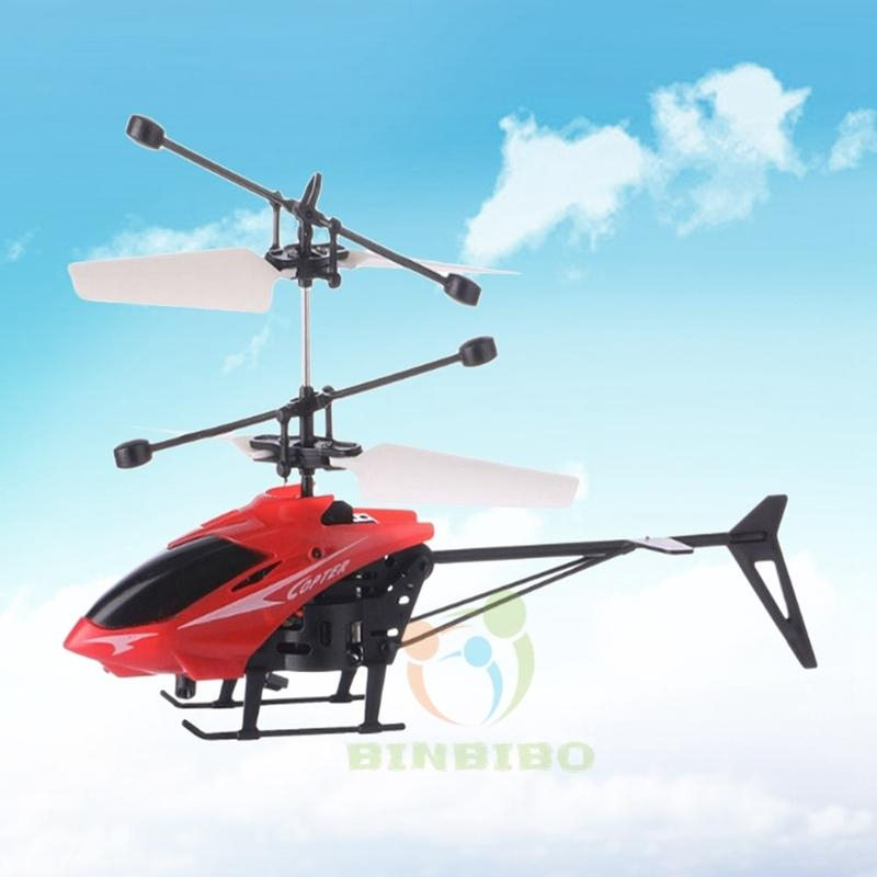 Đồ chơi Máy bay trực thăng Mini điều khiển từ xa có cảm ứng bằng tay nhiều màu sắc cho bé - Binbibo