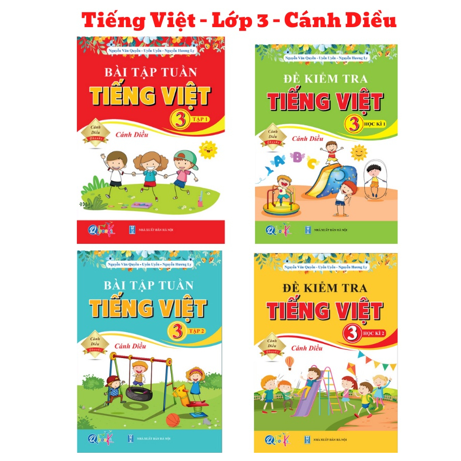 Sách - Bài Tập Tuần Và Đề Kiểm Tra Tiếng Việt Lớp 3 - Cánh Diều - Tập 1, 2