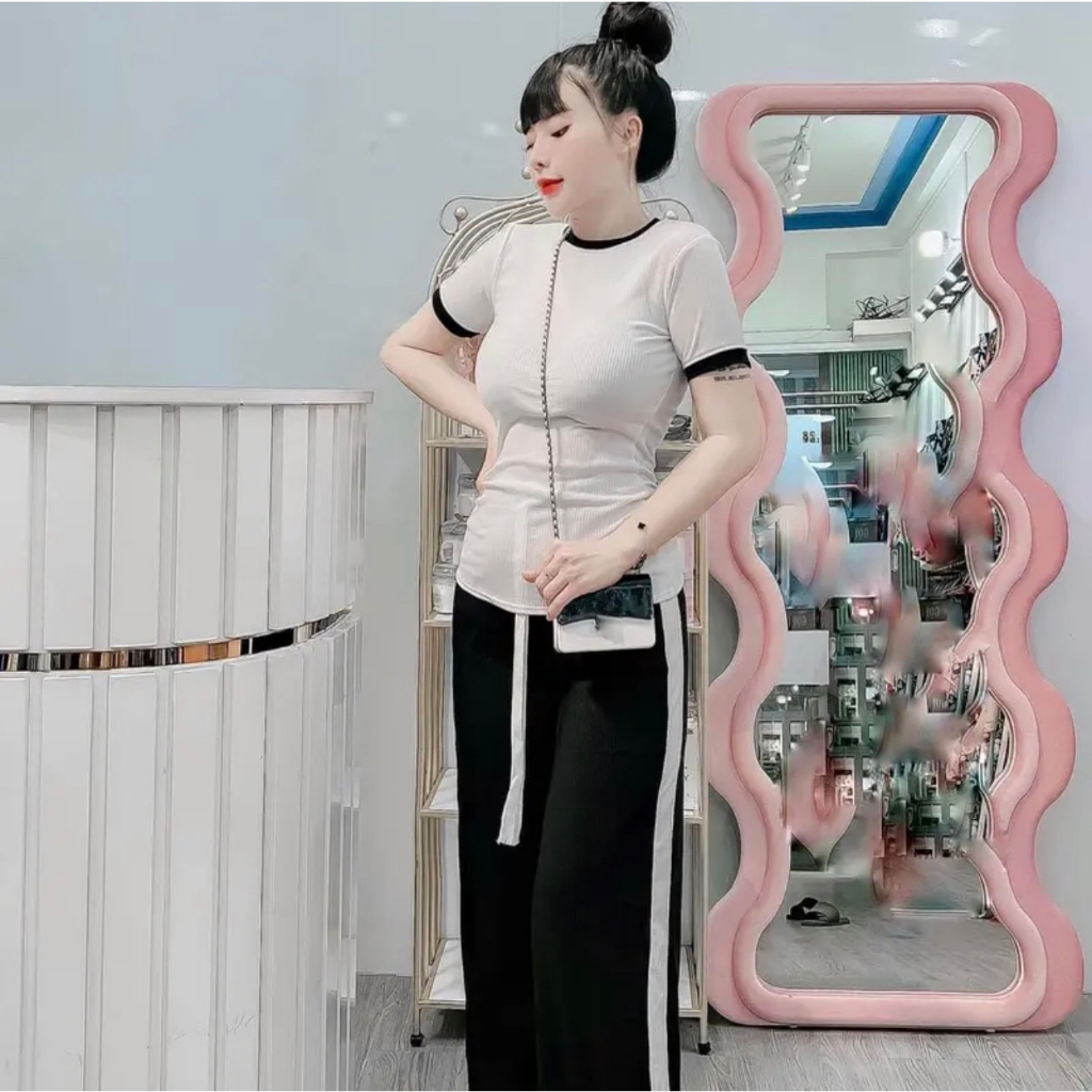 Set đồ bộ nữ bigsize quần đùi thun gân hottrend ESHOP Đồ bộ nữ đồ mặc nhà thoải mái đẹp dễ thương mùa hè thoáng mát 137