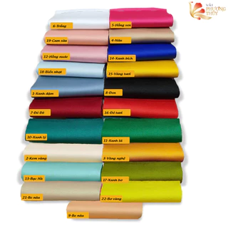 Vải Gấm Tafta đơ cứng nhẹ Phượng Thúy dày dặn, giữ phom KHÔNG CO GIÃN khổ 1m50 chuyên may đầm tiệc