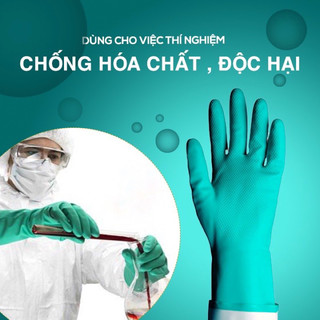 Sỉ Combo 12 đôi Găng tay, bao tay cao su Malaysia NF1513 chống dầu không độc hại bền đẹp rẻ an toàn bởi OKAMAS