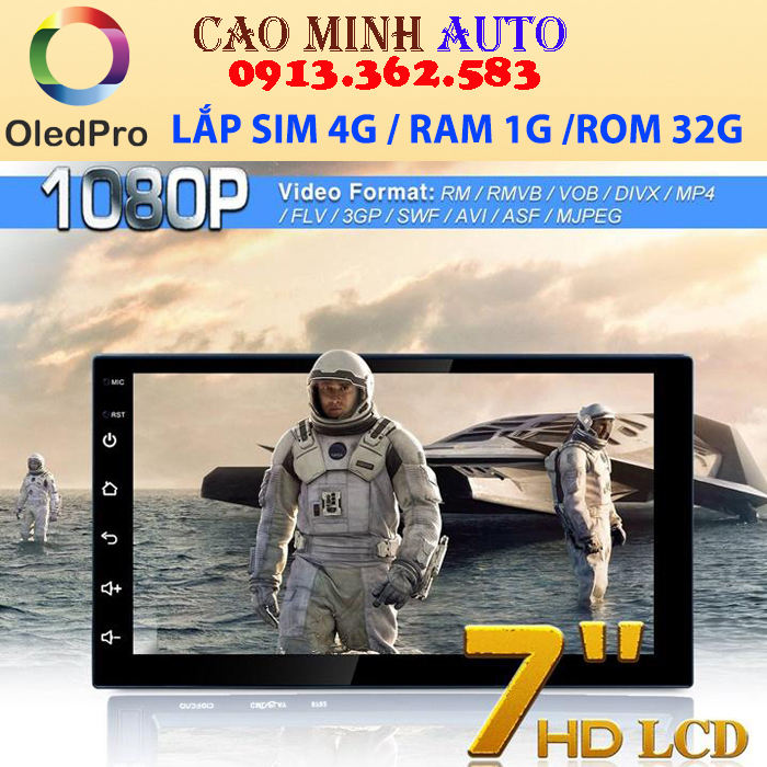 Màn hình lắp sim 4G, kích thước 7 inch, RAM 1G ROM 32G,vào mang trực ...