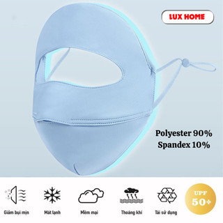 Khẩu trang vải chống ô nhiễm bụi mịn LUXHOME, khẩu trang ninjia hai lớp chống tia UV có thể tăng chỉnh