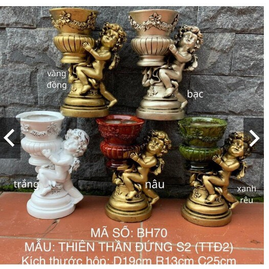 Bình hoa cao cấp Composite Bình con công cỡ lớn, Thiên thần, Đài cúp dùng cắm hoa giả hoa thật màu đẹp sang trọng