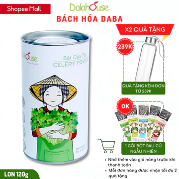Bột cần tây nguyên chất Dalahouse sấy lạnh Lon giấy 120g