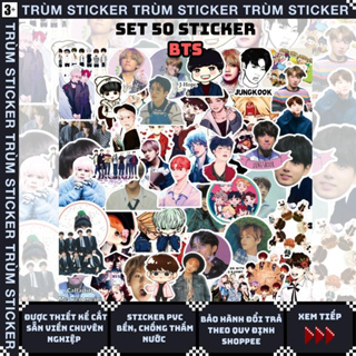 Set 50 Sticker, Hình Dán nhóm nhạc BTS -idol,hot hit- Trang Trí ...