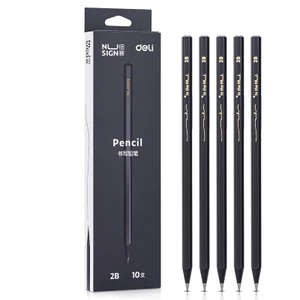 Set 10 viết chì 2B Dé lì màu đen sang trọng