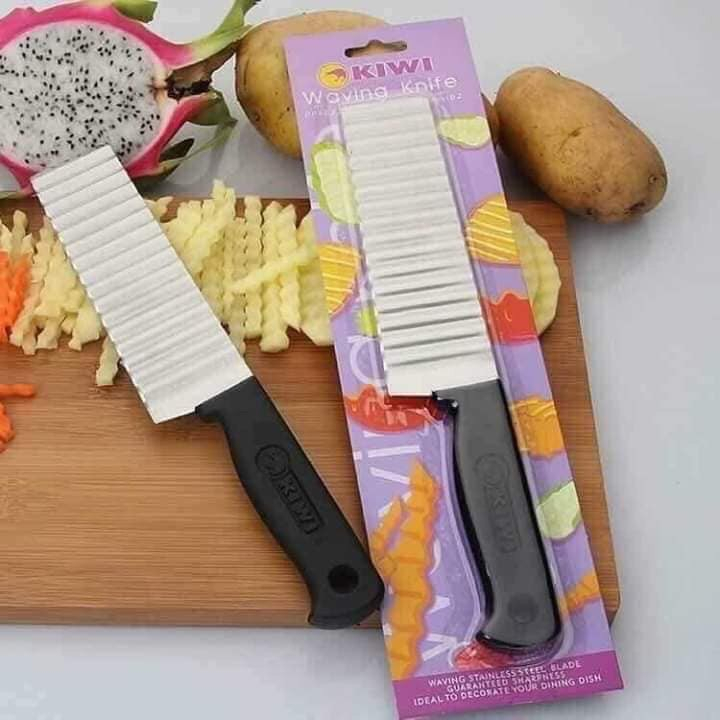 Dao chặn gợn sóng rau củ Vạn Lợi  dài - dao gợn sóng chặn rau câu Cao Cấp
