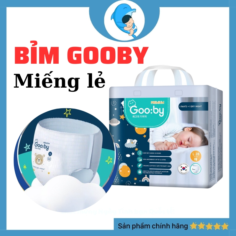 [MIẾNG LẺ]Tã/bỉm quần Gooby Premium đủ size M/L/XL/XXL cho bé từ 6kg ...