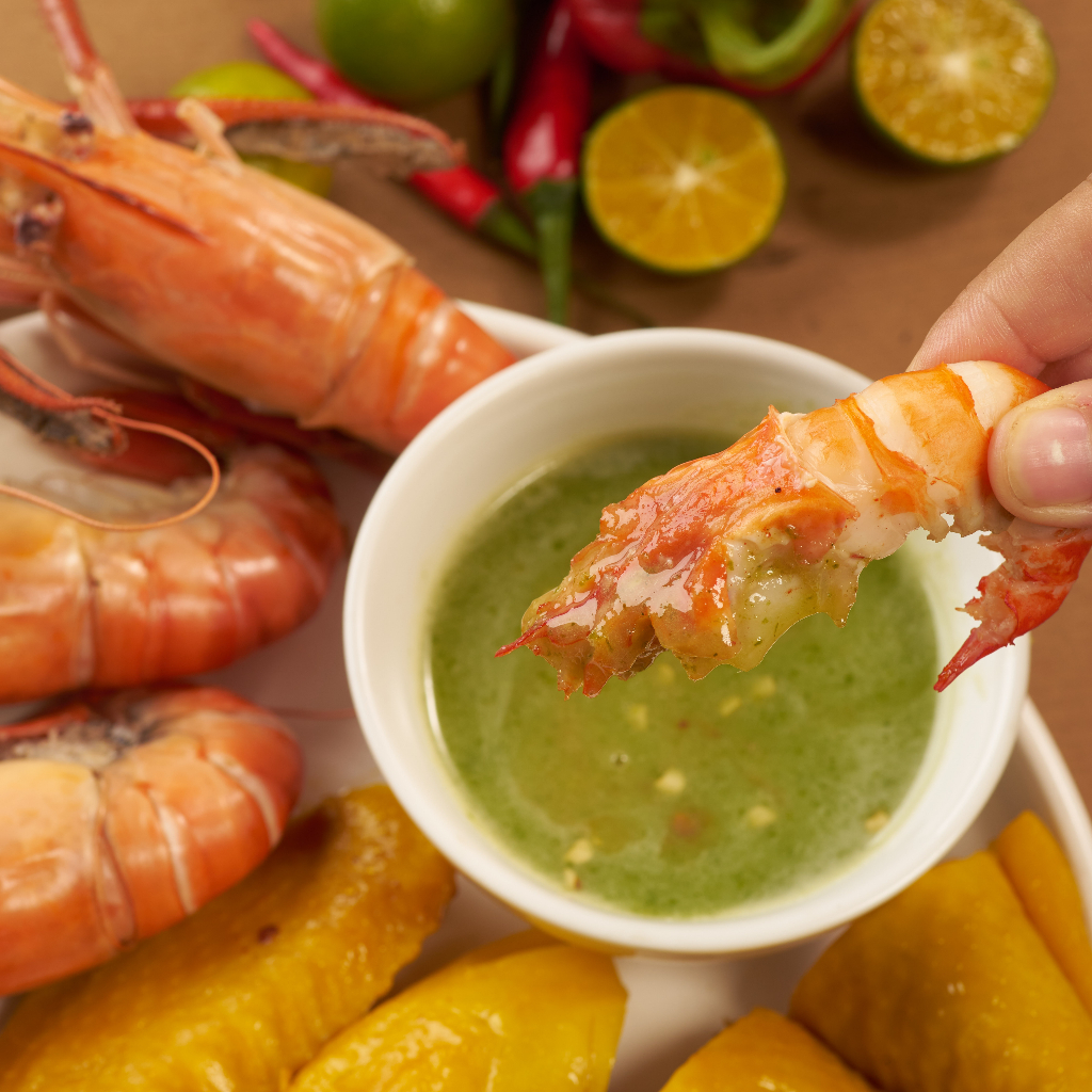Combo Sốt tôm khô, sate cháy tỏi, muối ớt xanh và muối ớt đỏ