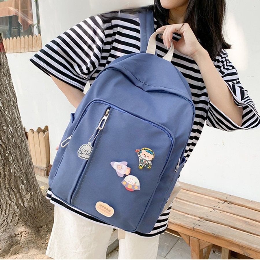 Balo đi học,balo nữ cute vải dù chống nước nhiều ngăn đựng vừa laptop 15.6 phong cách ulzzang ULZ012