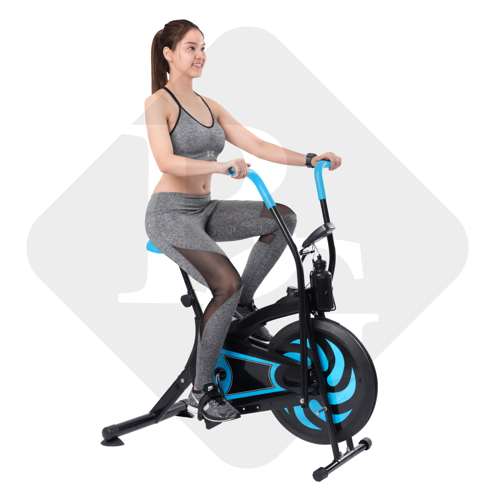 Ảnh BG Xe đạp tập thể dục thể thao kết hợp tay chân 8701 BLUE-RED 2