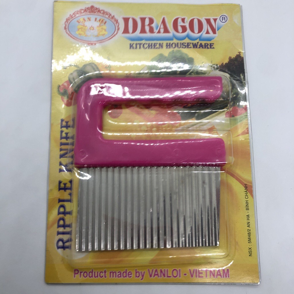 Dao cắt rau củ lượn sóng  ( dao chặn U ) - dao chặn rau củ có tay cầm Vạn Lợi Cao cấp