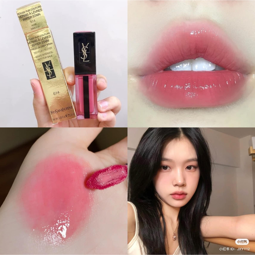 Yves Saint 613 Ysl Levres Water Vernis Ysl 613 Cascade Bordeaux
