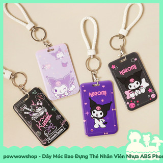 [Sẵn VN - Hỏa Tốc] Dây Móc Bao Đựng Thẻ Nhân Viên Dọc Nhựa PC Phong Cách Nhân Vật Hoạt Hình Sanrio Kuromi Queen