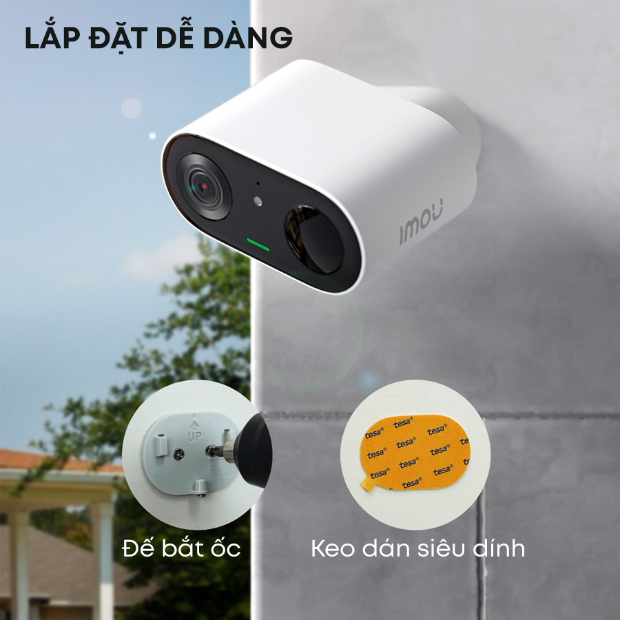 Ảnh Camera Wifi dùng Pin Imou Cell go trong nhà và ngoài trời I IPC-B32P-V2 Đàm thoại 2 chiều 1
