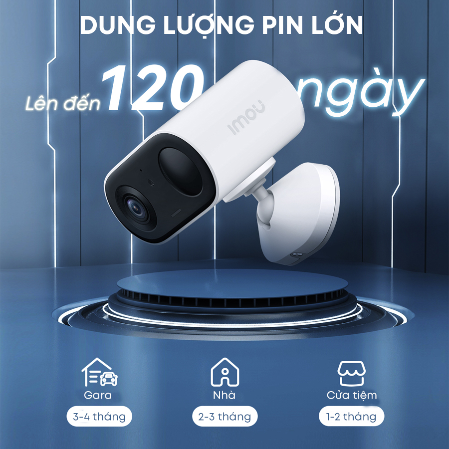 Ảnh Camera Wifi dùng Pin Imou Cell go trong nhà và ngoài trời I IPC-B32P-V2 Đàm thoại 2 chiều 2
