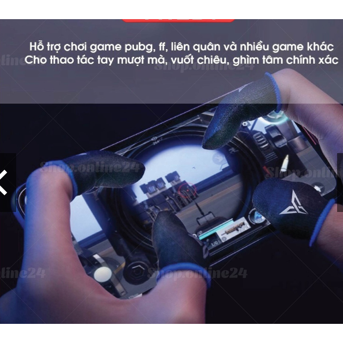 Bao Tay Chơi Game Freefire, Pubg, Liên Quân Chống Mồ Hôi, Siêu Nhạy, Co Giãn Cực Tốt Bằng Sợi Bạc