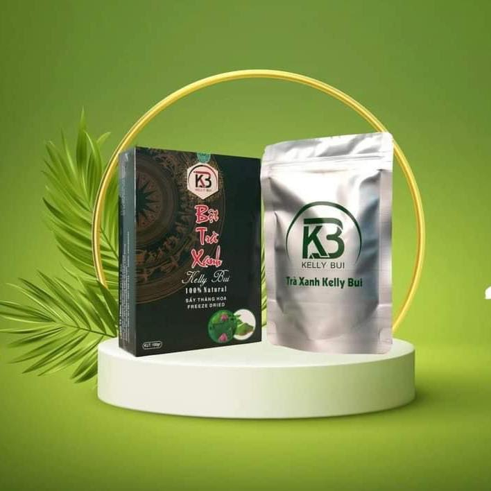 Bột trà xanh Kelly - Hỗ trợ giảm mỡ an toàn Hộp 100gr