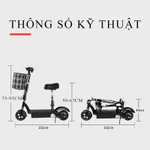 Xe điện mini E-Scooter phiên bản cao cấp dễ dàng gấp gọn, bánh xe 8 inch, động cơ mạnh mẽ sử dụng pin điện — ảnh 8