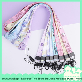 [Sẵn VN - Hỏa Tốc] Dây Đeo Thẻ 45cm Sử Dụng Móc Bao Đựng Thẻ Nhân Viên Phong Cách Nhân Vật Hoạt Hình Sanrio Nhiều Mẫu