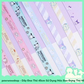 [Sẵn VN - Hỏa Tốc] Dây Đeo Thẻ 45cm Sử Dụng Móc Bao Đựng Thẻ Nhân Viên Phong Cách Nhân Vật Hoạt Hình Sanrio Nhiều Mẫu