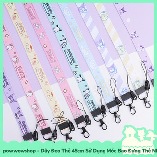 [Sẵn VN - Hỏa Tốc] Dây Đeo Thẻ 45cm Sử Dụng Móc Bao Đựng Thẻ Nhân Viên Phong Cách Nhân Vật Hoạt Hình Sanrio Nhiều Mẫu