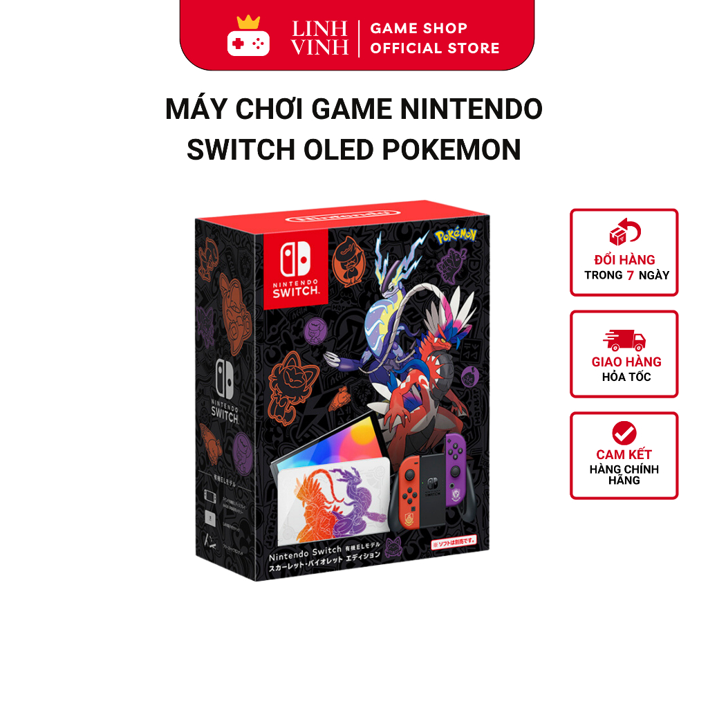 Máy Chơi Game Nintendo Switch Oled Pokemon Scarlet & Violet Edition ...