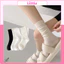 Set 5 10 Đôi Tất cổ cao Nữ trơn cao cấp 3 màu loại đẹp dầy dặn, Vớ Cao cổ nữ chất vải mềm mịn