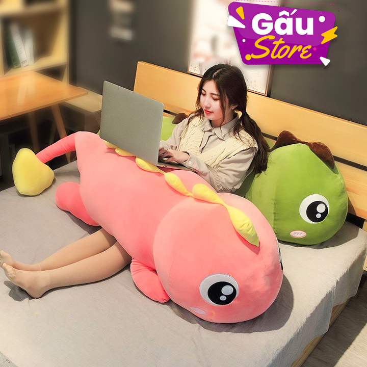 Gấu Bông Khủng long nhồi bông siêu cute Hàng Việt Nam chất lượng cao