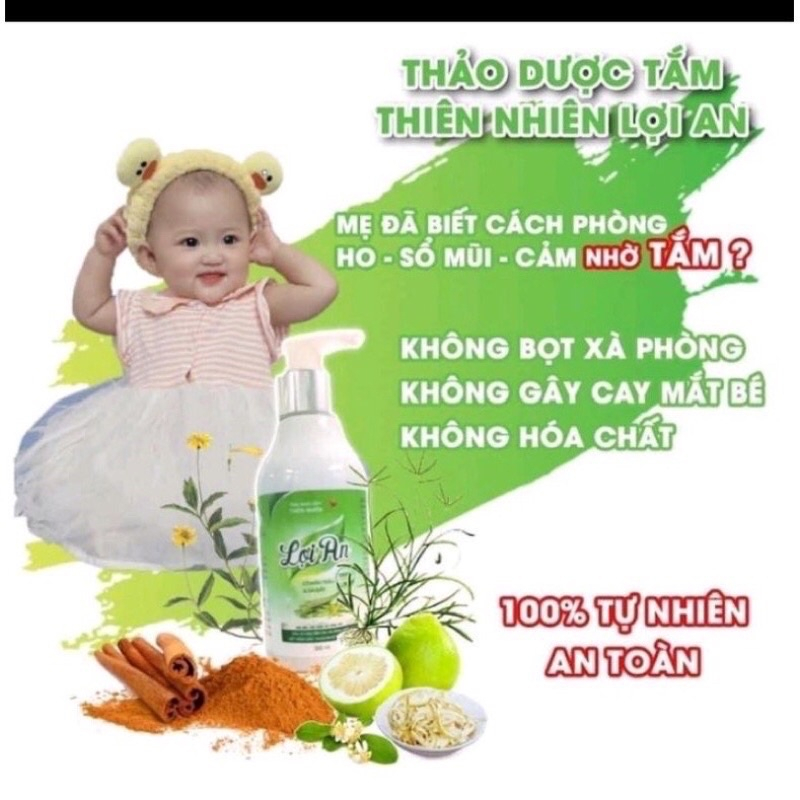 Ảnh Sữa Tắm Lợi An Sữa Tắm Gội Dành Cho Bé Từ Sơ Sinh Hộp 300ml 2