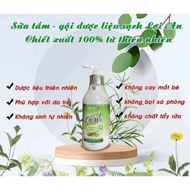 Ảnh Sữa Tắm Lợi An Sữa Tắm Gội Dành Cho Bé Từ Sơ Sinh Hộp 300ml 3