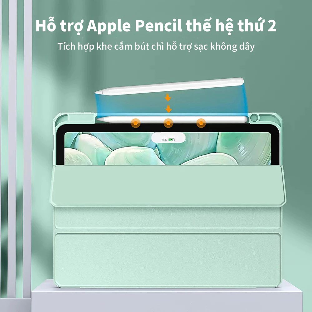 Bao da ipad GOOJODOQ Cho iPad Pro 11 12.9 2022 Air 4 Air 5 Gen 10 10.9 Gen 9 8 7 10.2 Ốp Lưng Clear Acrylic Bao