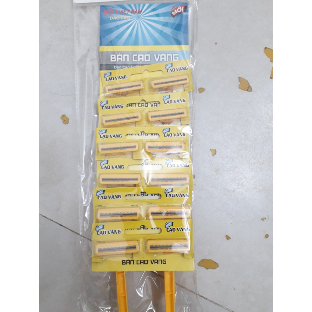 Dao cạo râu lưỡi kép 12 cái\vỉ, bàn cạo du lịch | Shopee Việt Nam