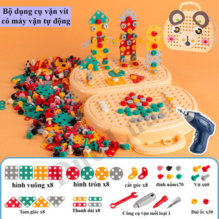 [Kho sỉ] Bộ đồ chơi valy kỹ thuật có máy khoan Happykids Shop