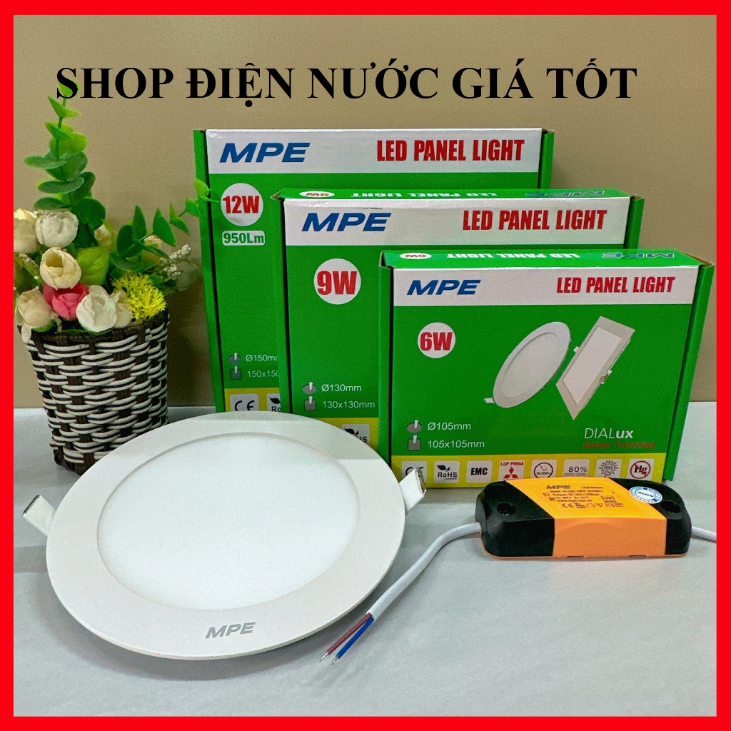 Đèn Led âm trần MPE 18W/12W/9W/6W RPL BẢO HÀNH 2 NĂM ĐỔI MỚI | Shopee ...