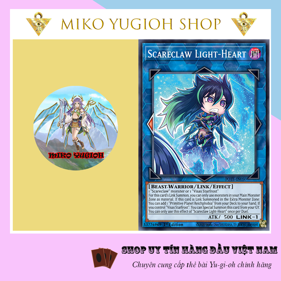 Miko Yugioh Thẻ Bài Yugioh Chính Hãng Tiếng Nhật Scareclaw Light Heart Shopee Việt Nam 3900