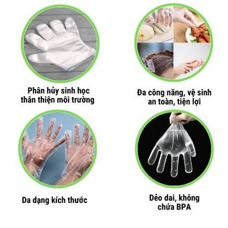 Găng tay nilon tự hủy sinh học,Găng tay dùng 1 lần