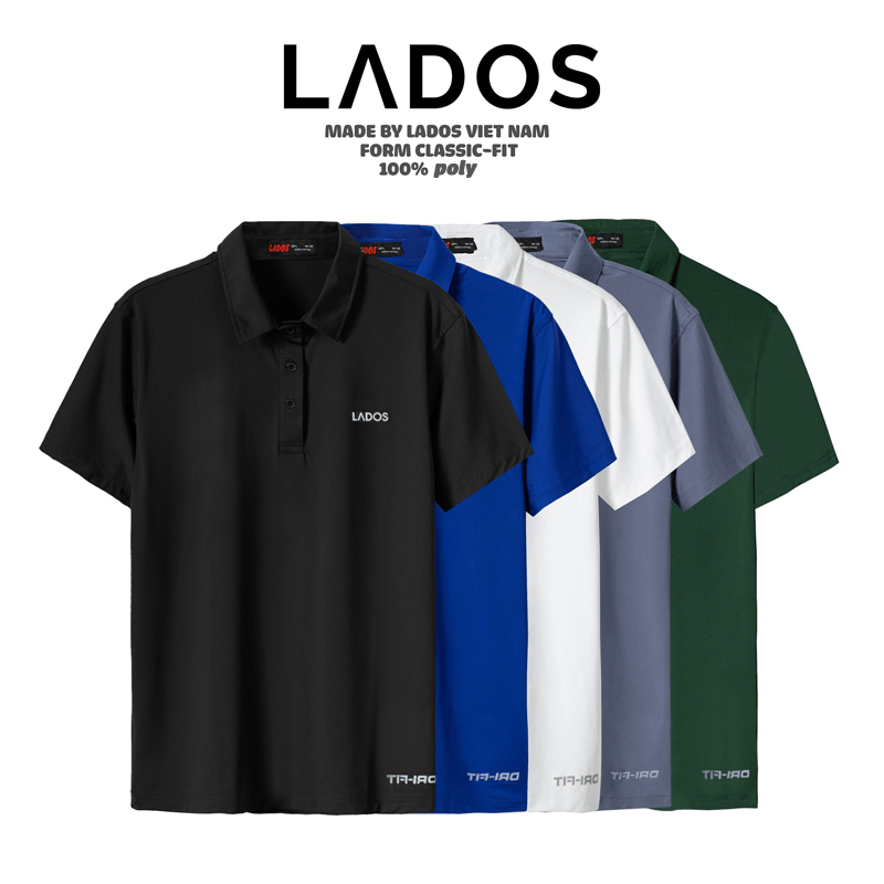 Áo thun polo Nam thể thao LADOS – 9080 có cổ bẻ, vải thun lạnh, phông rộng