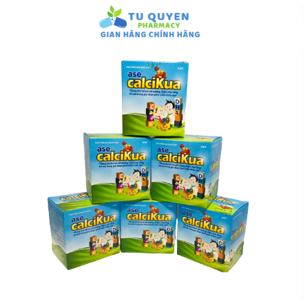 CalciKua Bô sung canxi, vitamin D3 Hộp 10 gói x 3 gam ( Dạng cốm hòa ...
