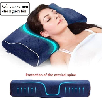 Gối Ngủ Cao Su Non - Hỗ Trợ Chống Ngủ Ngáy, Giảm Đau Mỏi Cổ, Đau Mỏi Vai Gáy