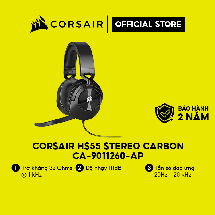 Tai nghe Corsair HS55 Stereo Carbon/CA-9011260-AP