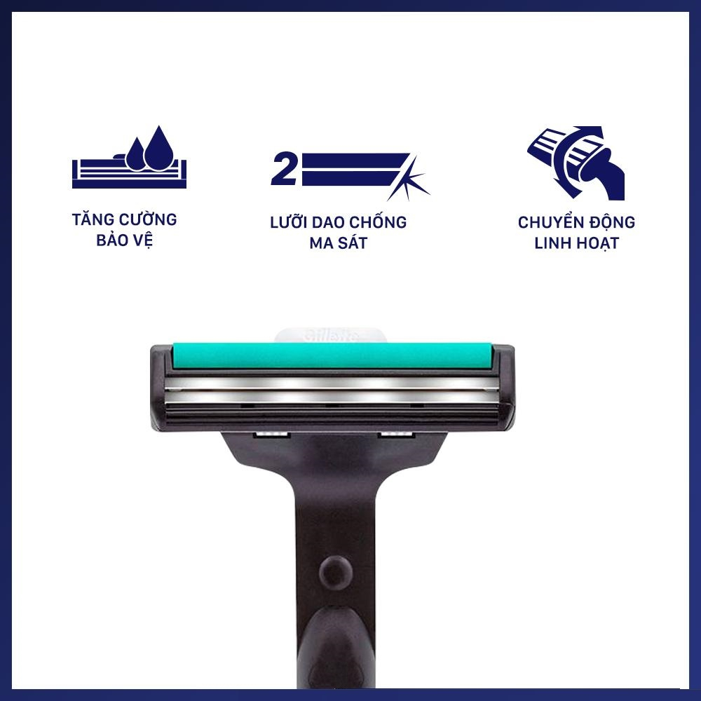 Ảnh Combo Dao Cạo Râu GILLETTE Vector 1UP Hộp 1 Cán 1 Lưỡi Và Bọt Cạo Râu Gillette Hương Chanh Chai 175g 4