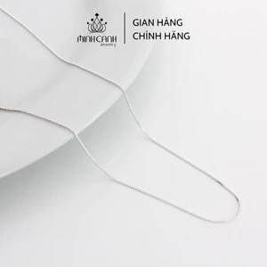 Dây Chuyền Bạc Nữ Loại Trơn Mảnh Chất Liệu Bạc S925 Dài 45cm Minh Canh Jewelry