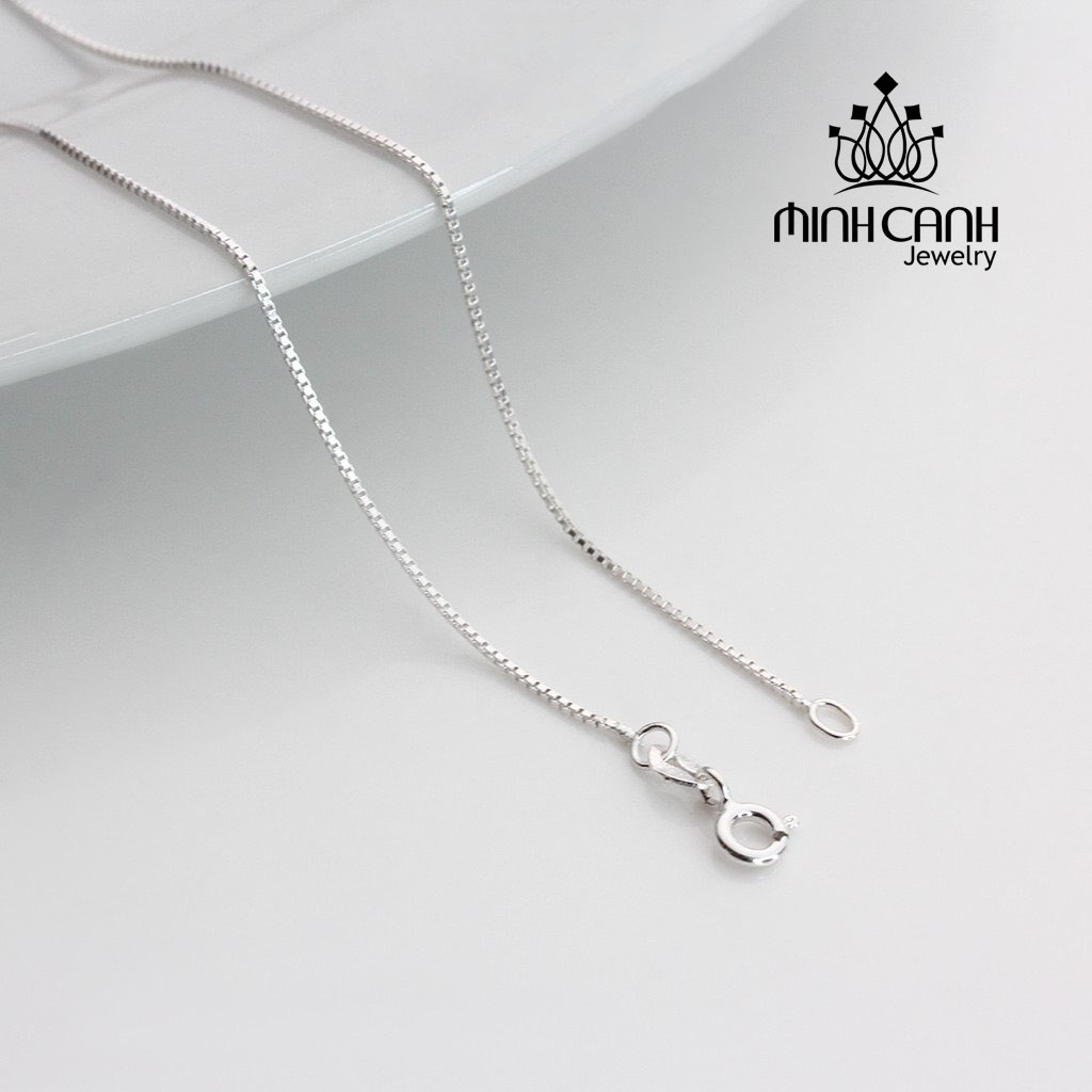 Ảnh Dây Chuyền Bạc Nữ Loại Trơn Mảnh Chất Liệu Bạc S925 Dài 45cm Minh Canh Jewelry 2
