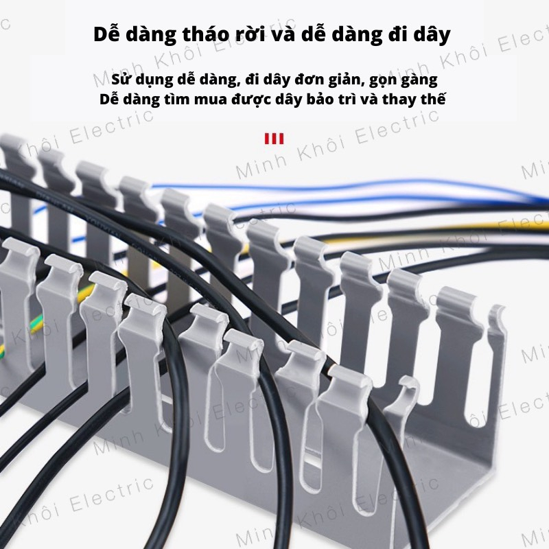 Máng nhựa đi dây điện, thanh máng điện