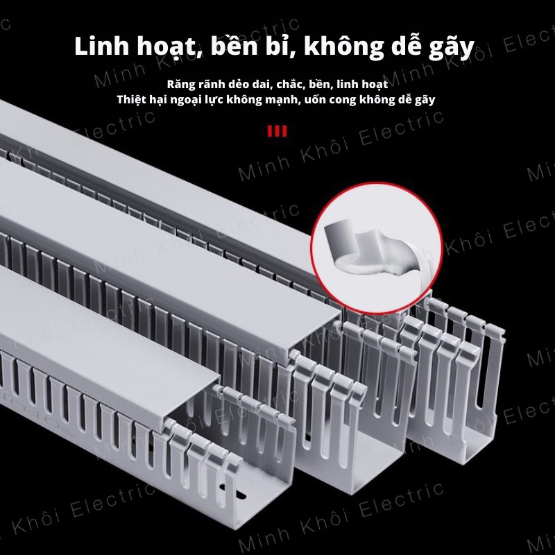 Máng nhựa đi dây điện, thanh máng điện