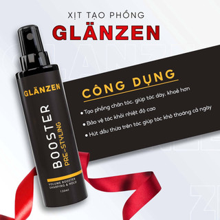Xịt tạo phồng tóc Glanzen Booster Pre-Styling 200ml - Hàng chính hãng