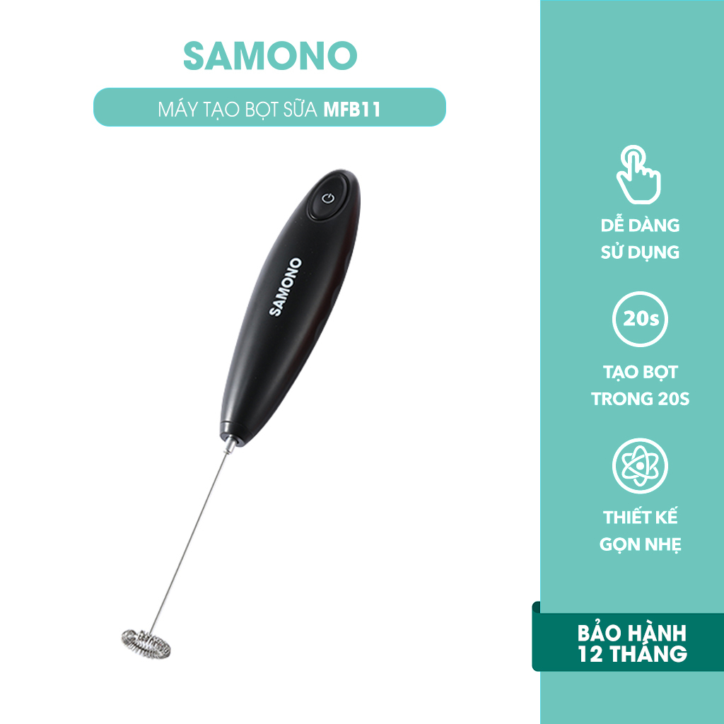 Ảnh Máy tạo bọt sữa Samono SW-MFB11 dụng cụ đánh trứng khuấy cà phê mini 2