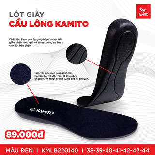 Lót giày cầu lông KAMITO chống trơn, giảm chấn êm ái